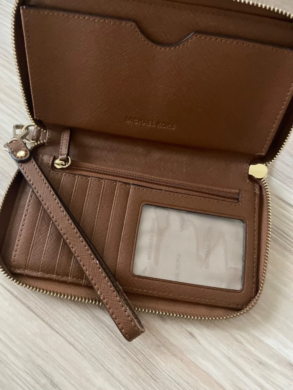 MK Brown Wristlet